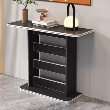Consolle di lusso nordica Tavolino consolle classico premium moderno e stretto per mobili da corridoio, soggiorno, Mesa Salón Centro