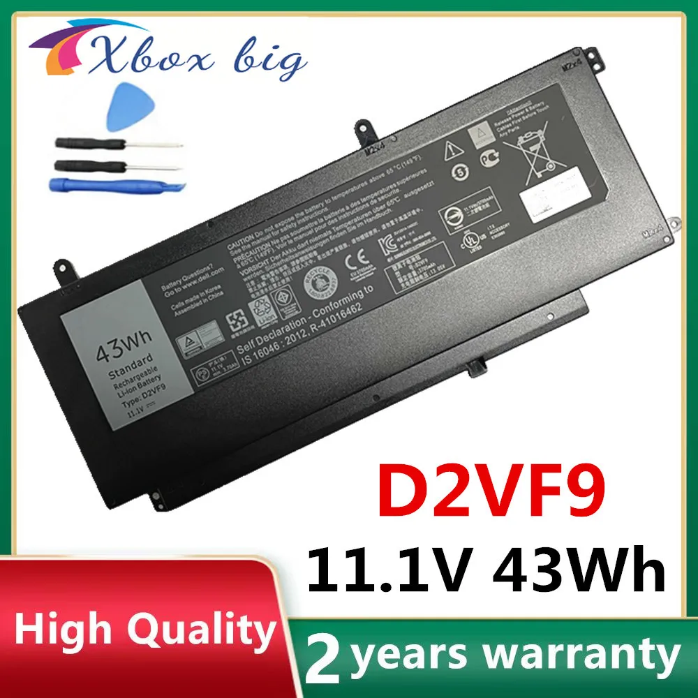 Новый аккумулятор для ноутбука D2VF9 Dell Inspiron 15 7547 7548 Vostro 5459 Sereis 0PXR51 0YGR2V P41F P68G PXR51 11 1 V