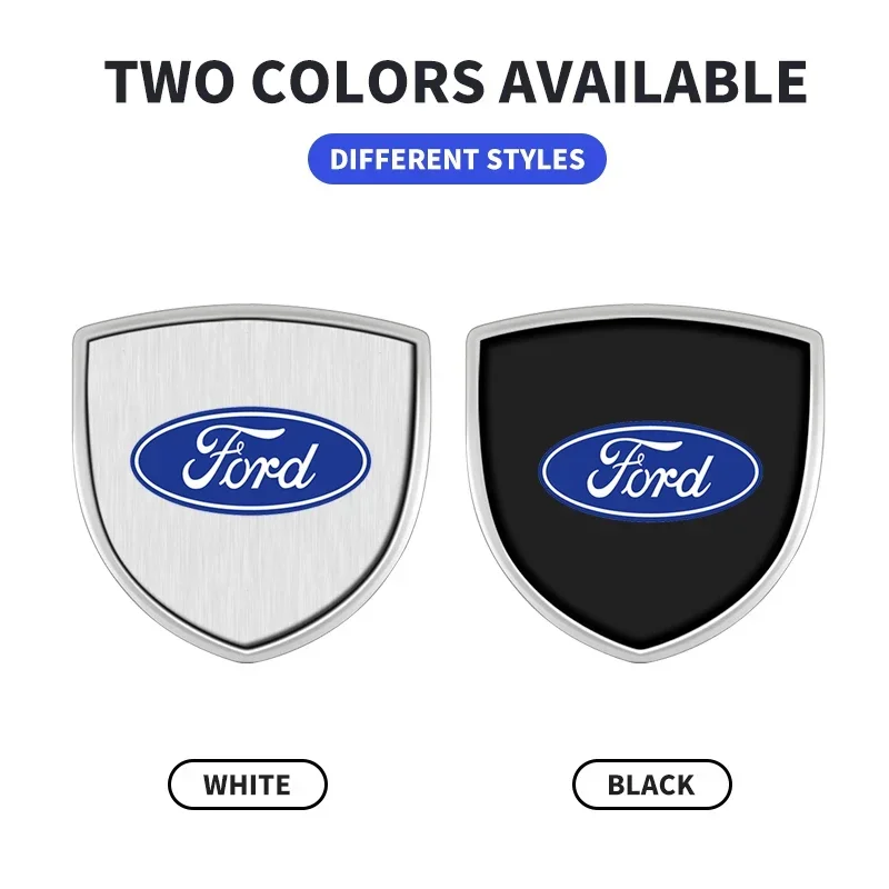 Ford Metal Shield Sticker Car Trunk Window Side Emblem Decorative Badge Decal For Ford B-Max cmax smax KA st li