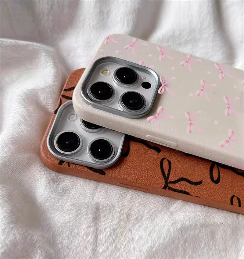 Elegant Black Bow Shockproof Silicone Phone Case