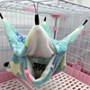 Pet Hammock Double-layer Plush Soft Winter Warm Hanging Nest Sleeping Bed Small Pets Hamster Squirrel Chinchilla House 3