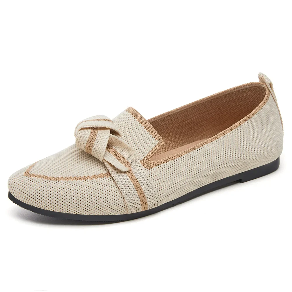 thumbnail image 1 of Zapatos planos de mujer con suela de punto suave puntiaguda, zapatos transpirables y cómodos, primavera y otoño 2024, recién llegados, 1 of 5