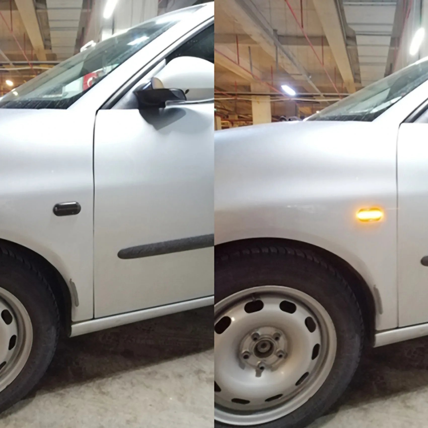 Indicatore Di Direzione A Led Per Auto Dynamic Water Light Per Volkswagen Bora Golf 3 4 Passat 3Bg Polo Sb6 Nero