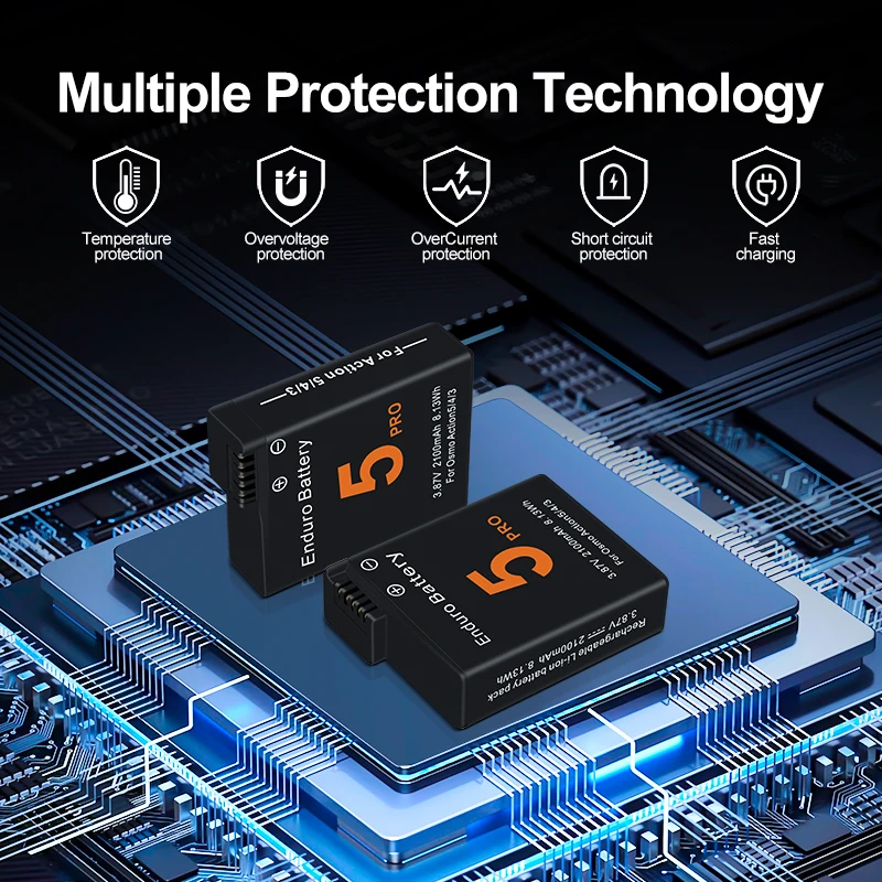 Close view of DJI Osmo Action 5 replacement battery