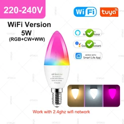Smart LED Dimmable Chandelier Bulb with App Control (WiFi 220 - 240V)