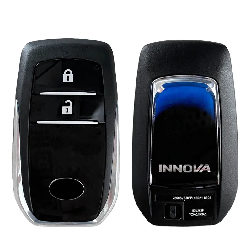 Toyota Innova smart remote key 2 button B3U2K2P BM1EW/0182 0010 replacement 3