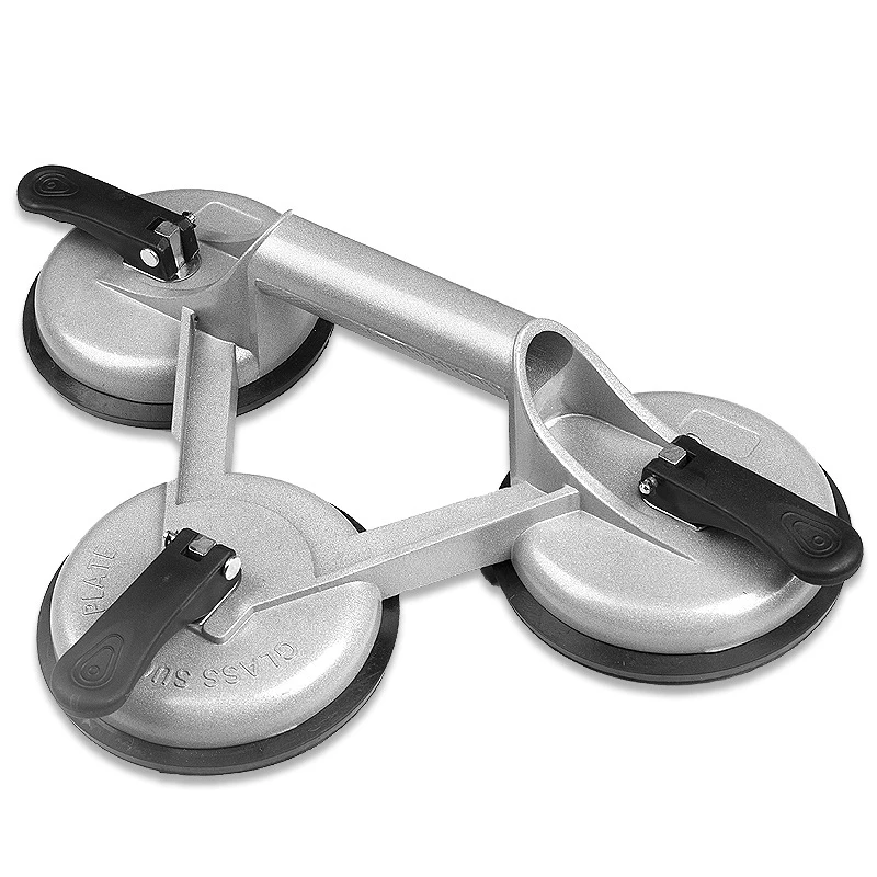 Floor Tile Sucker 1-3 Jaws Aluminum Alloy Suction Cup Tiles Powerful Holder Ceramic Tile Class Vacuum Heavy Handling Tools glass suction lifter
