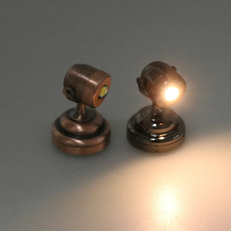 1/12 Scale Mini LED Lighting Miniature Dollhouse Ceiling Lamp Wall Light Pretend Play Doll Furniture Accessories Toy 3