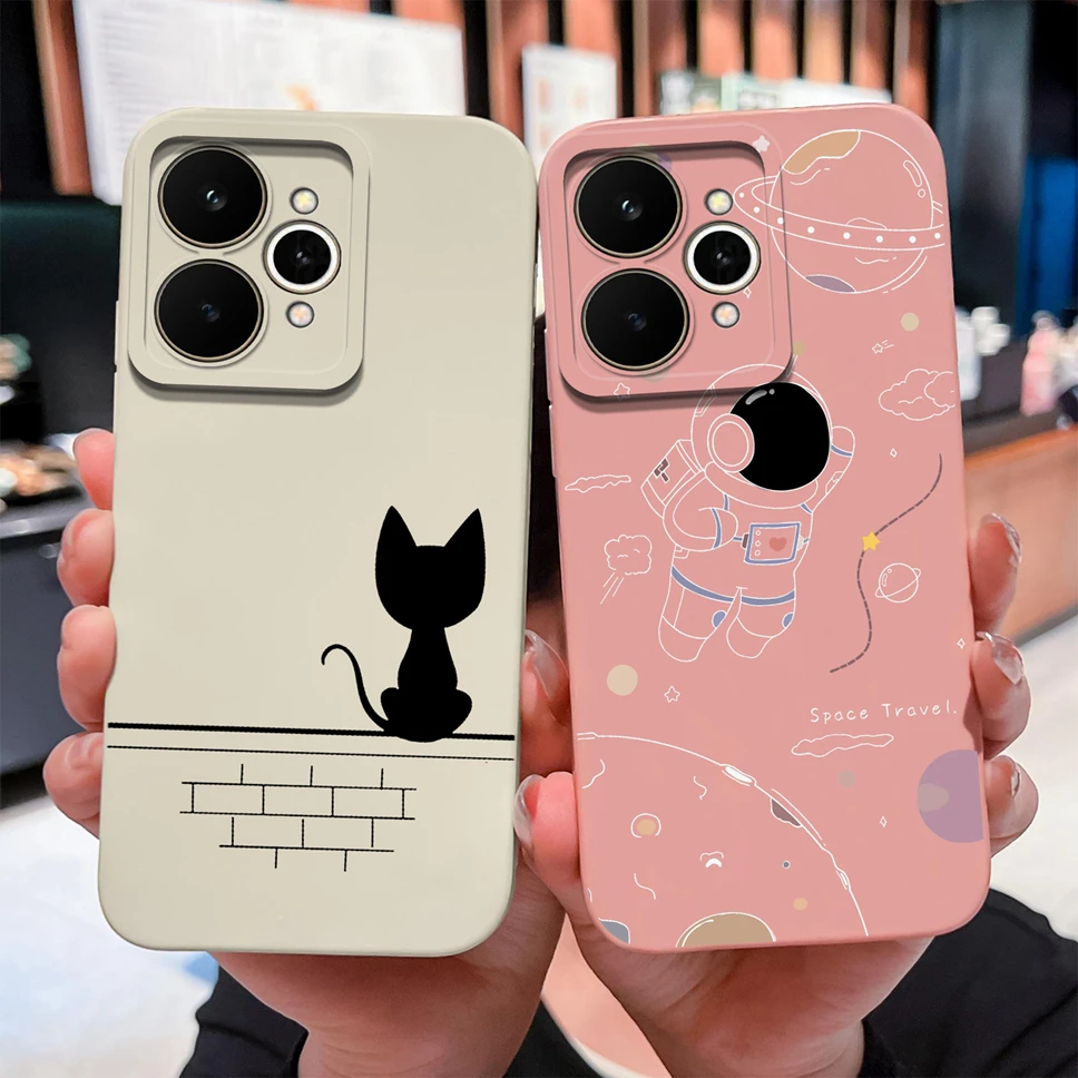 Creative Cartoon Pattern Soft Back Phone Case with Camera Protection - Lightweight Shell