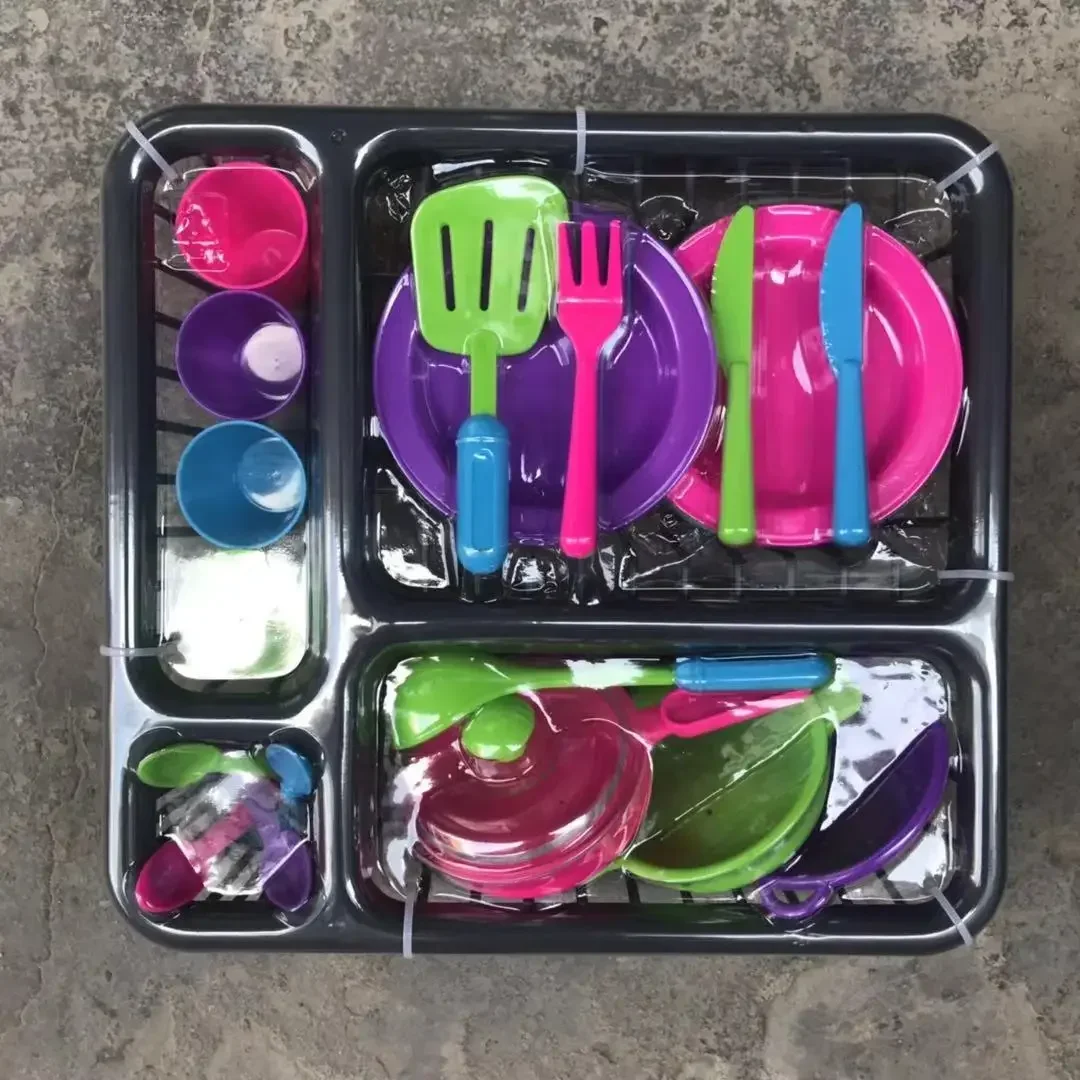 28pcs/set Children Early Education Kitchen Cooking wash dishes game toy Play house Interactive Toy kids baby gift