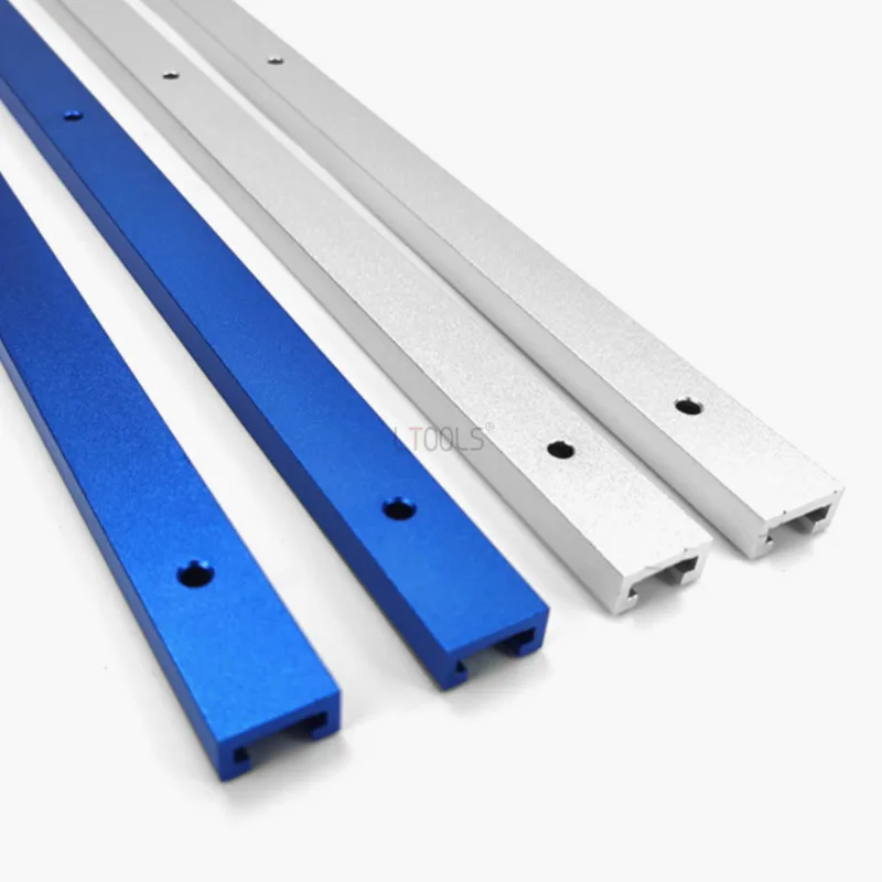 Woodworking T-tracks Slot Miter Track Jig 300-500MM Chute Rail Aluminum 19x9.5mm Table Saw Router Table Miter Gauge Fastener Rod