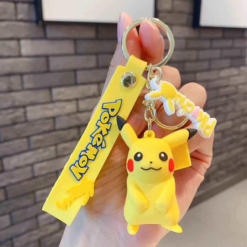 Porte-clés figurine Pokemon, porte-clés Pikachu Raichu, porte-clés SLaura  Psyresines, pendentif sac à dos