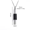 Simple Cylinder Cremation Urn Necklace/Keychain for Ashes Openable Memorial Pendant Stainless Steel Keepsake Jewelry 3