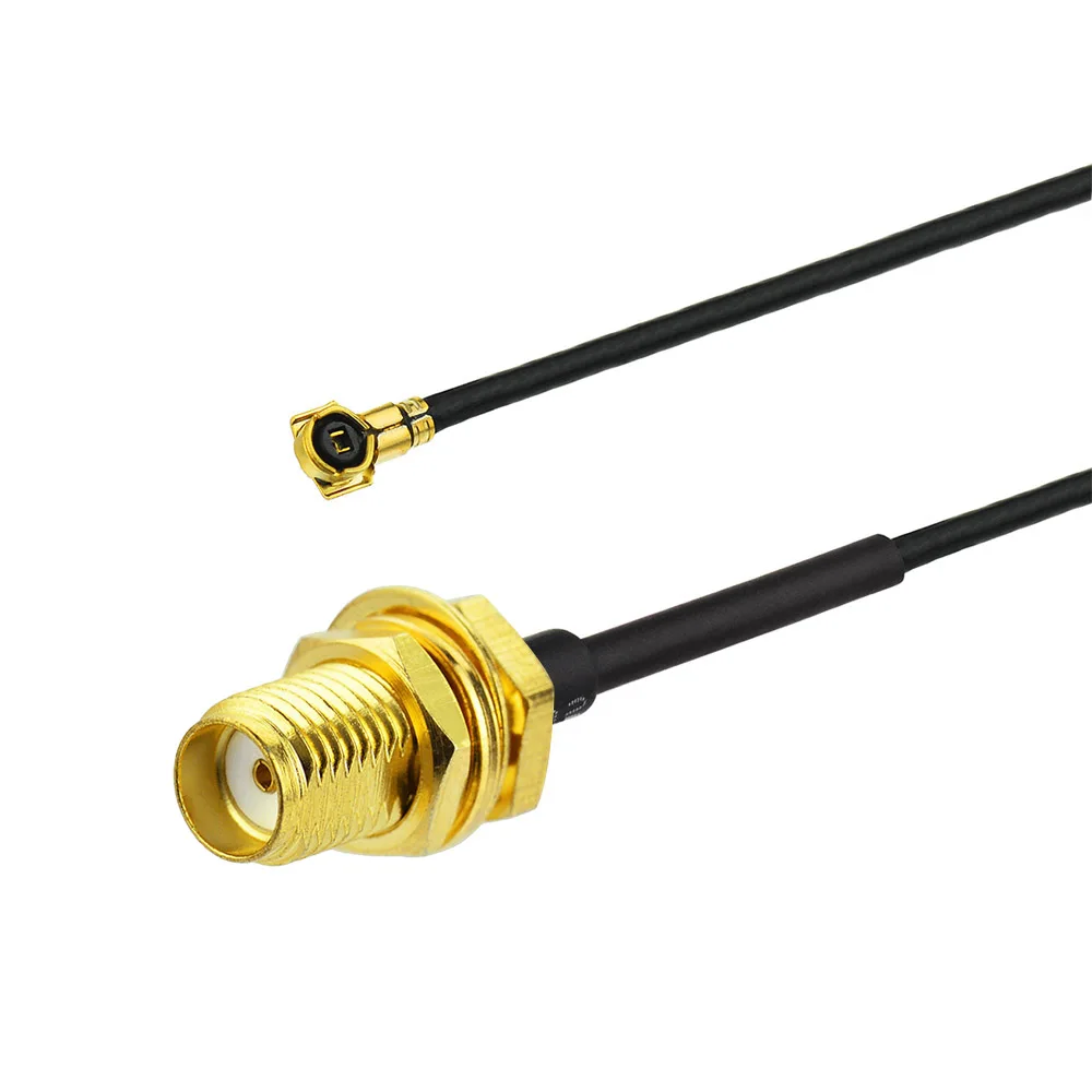 

Superbat IPEX MHF4 MH4 Female RA to SMA Bulkhead panel Female connector pigtail cable 0.81mm RF MHF4 cable RF coaxial cable