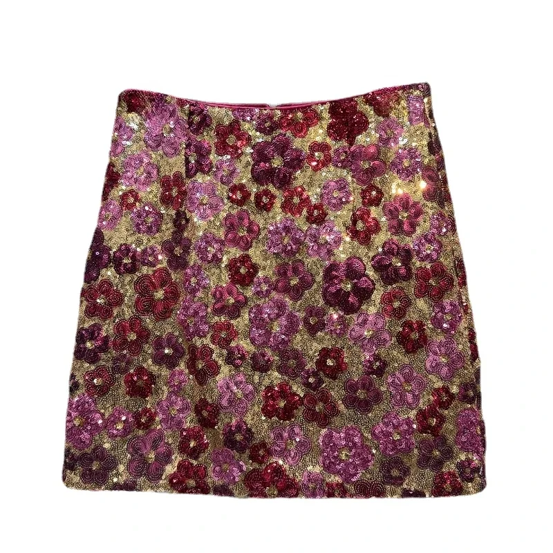 

2024 Summer New Temperament Socialite Little Flower Sequined Pattern Temperament Skirt Hip Skirts for Women