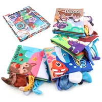 Early Education Toy 3D Cloth Book with Animal Tail Puzzle Learning Cognition Toys for Babies Gift Sensory Touch Soft Busy Book 1