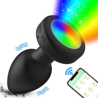 APP Control Butt Plug für Männer Frauen Anal Vibrator Homosexuell Anal Plug mit LED-Licht Erwachsene Sex Spielzeug für Paare Masturbation Werkzeug 5