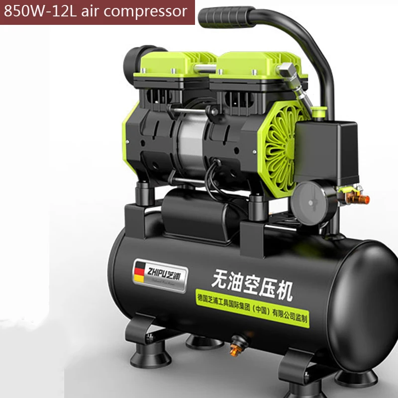 Oil Free Silent Air Compressor, Small Industrial Grade Woodworking  High-pressure Air Pump, Air Compressor, Inflatable Scale - AliExpress