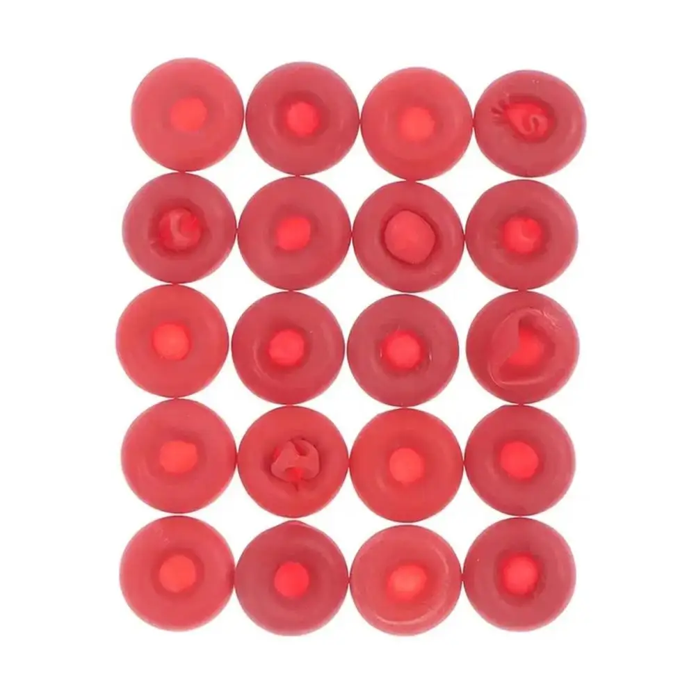 20pcs Caulk Cap Glass Glue Tip Sealing Cap Barrel Glue Mouth Protective Cover  Red Caulk Saving Cap Caulking Gun Nozzles Cap 6