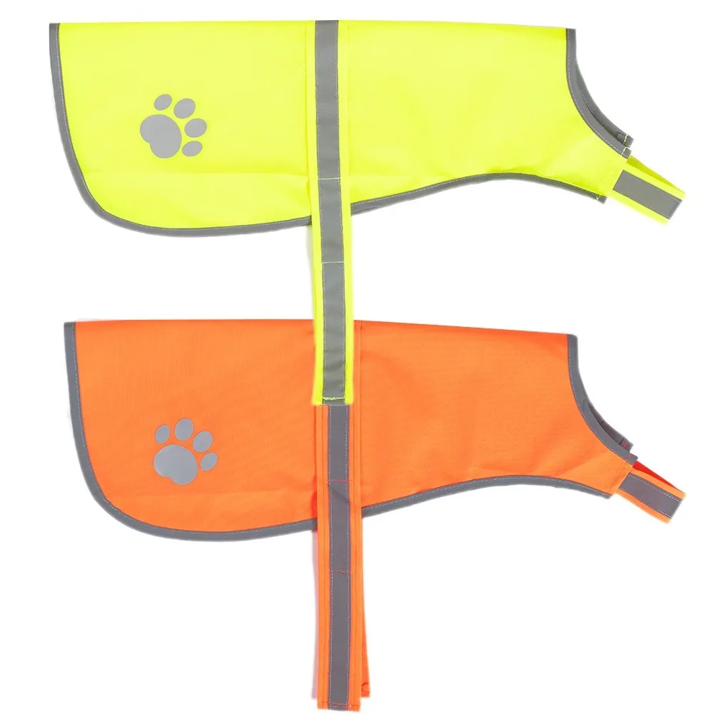 Coat Reflective Dog Safety Vest Adjustable Breathable Puppy Visibility Jacket Yellow Protective Pet Fluorescent Clothes Outdoor