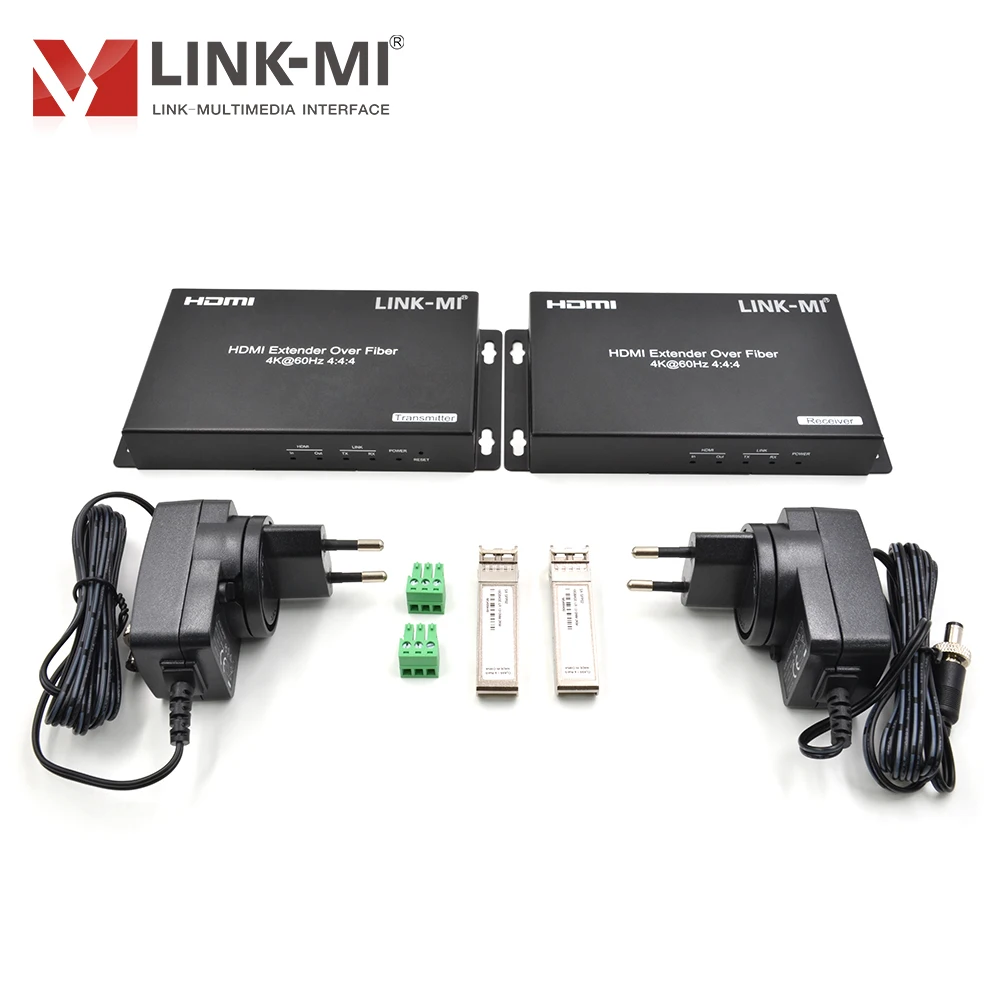 Фото Адаптер HDMI версии 4K, 2 км, 20 км, поддержка оптоволокна 4K @ 60 Гц YUV4:4:4, HDR, 18 Гбит/с, EDID, без задержки, RS232 HDMI через волокно №4