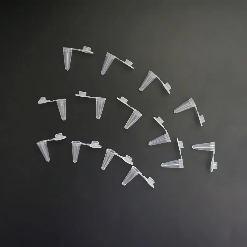1000Pcs/Lot 0.1ml Lab White V-shape Plastic Centrifuge Tube, 100 ul PCR Short Tube PP Small Microcentrifuge Tube