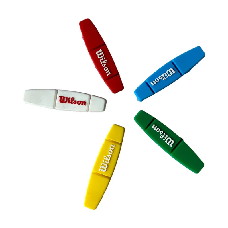 Tennis Racket Shock Absorber 2Pcs Long Shape Tennis Racket Vibration Dampeners Silicone Anti-vibration