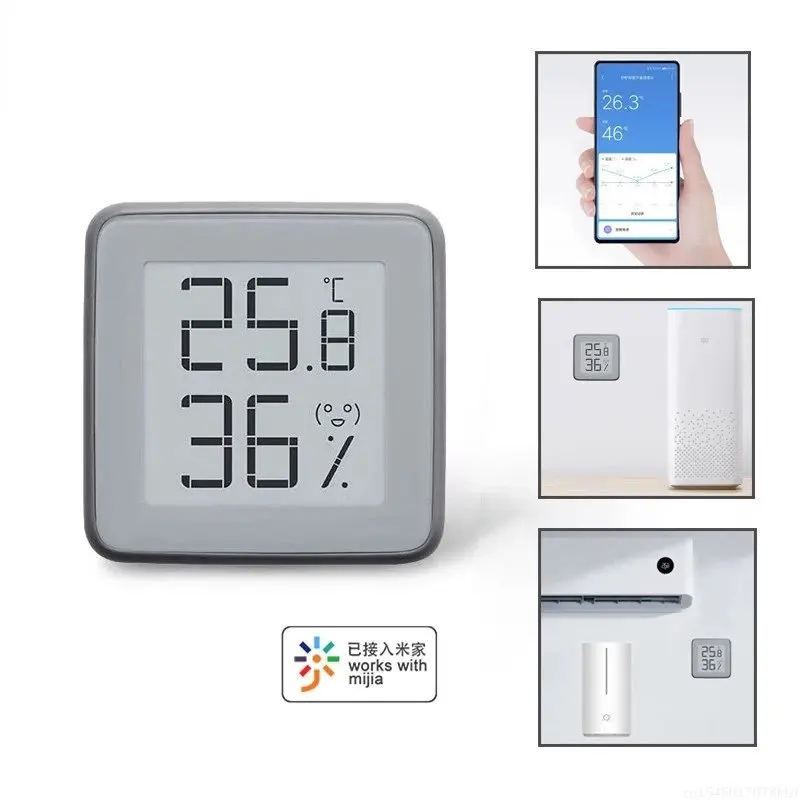 

Xiaomi MiaoMiaoCe E-Link INK Screen Digital Moisture Meter LCD High-Precision Thermometer Temperatures Display Humidity Sensor