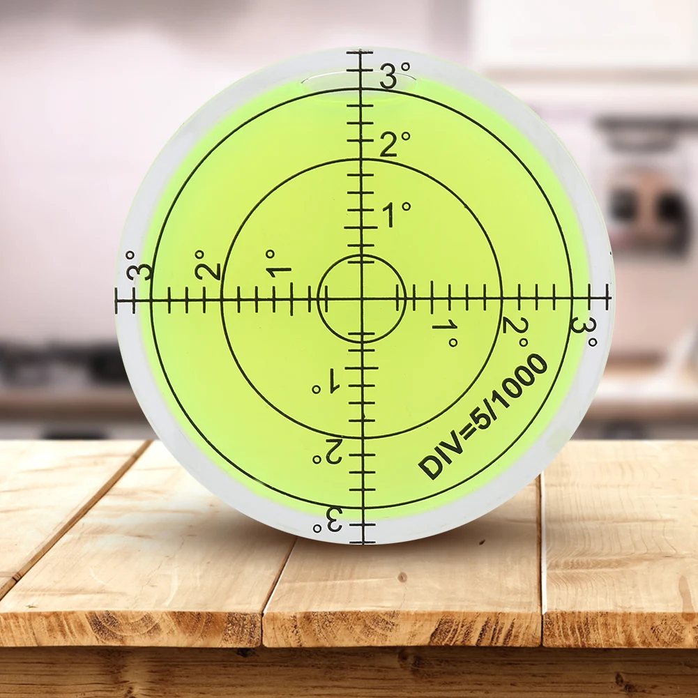 60mm Level Bubble Level Gauge Measuring Tool Round with Scale For Camera Balance