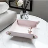 New Brand Nordic Leather Storage Box Deskto Jewelry Cosmetic Key Storage Basket Folding Storage Case Table Organizer 20x20cm 5
