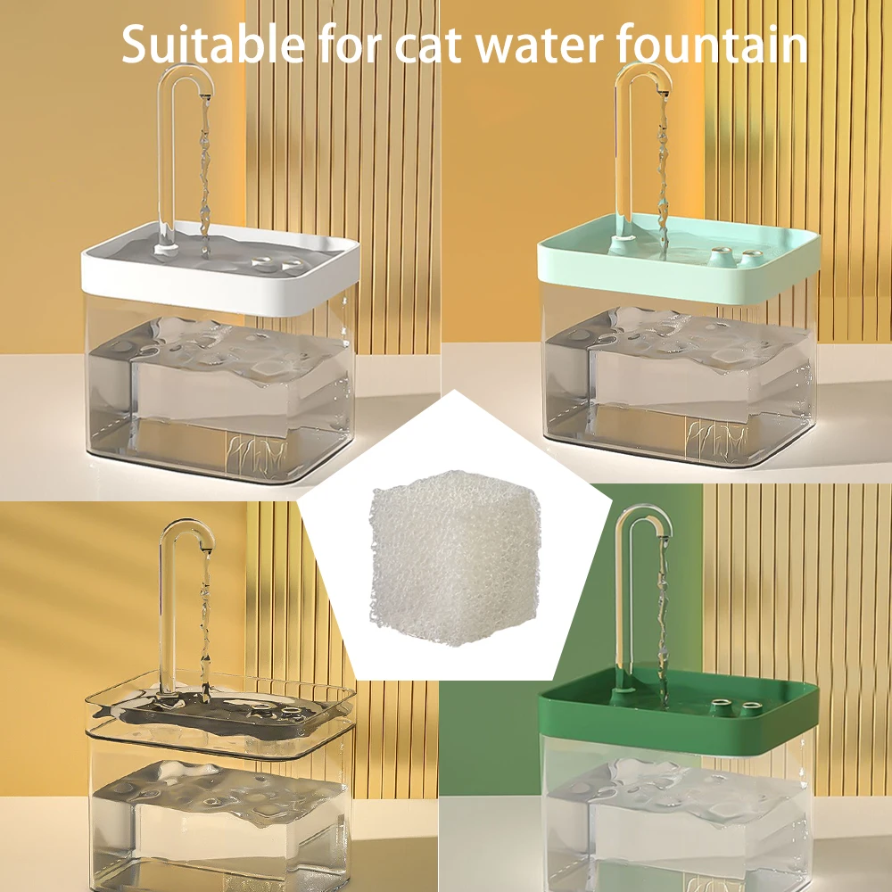Cat Water Fountain  Activated Carbon Sponges Filters Replacement Activated  Carbon Filters Cat Water Fountain Filters Element 2