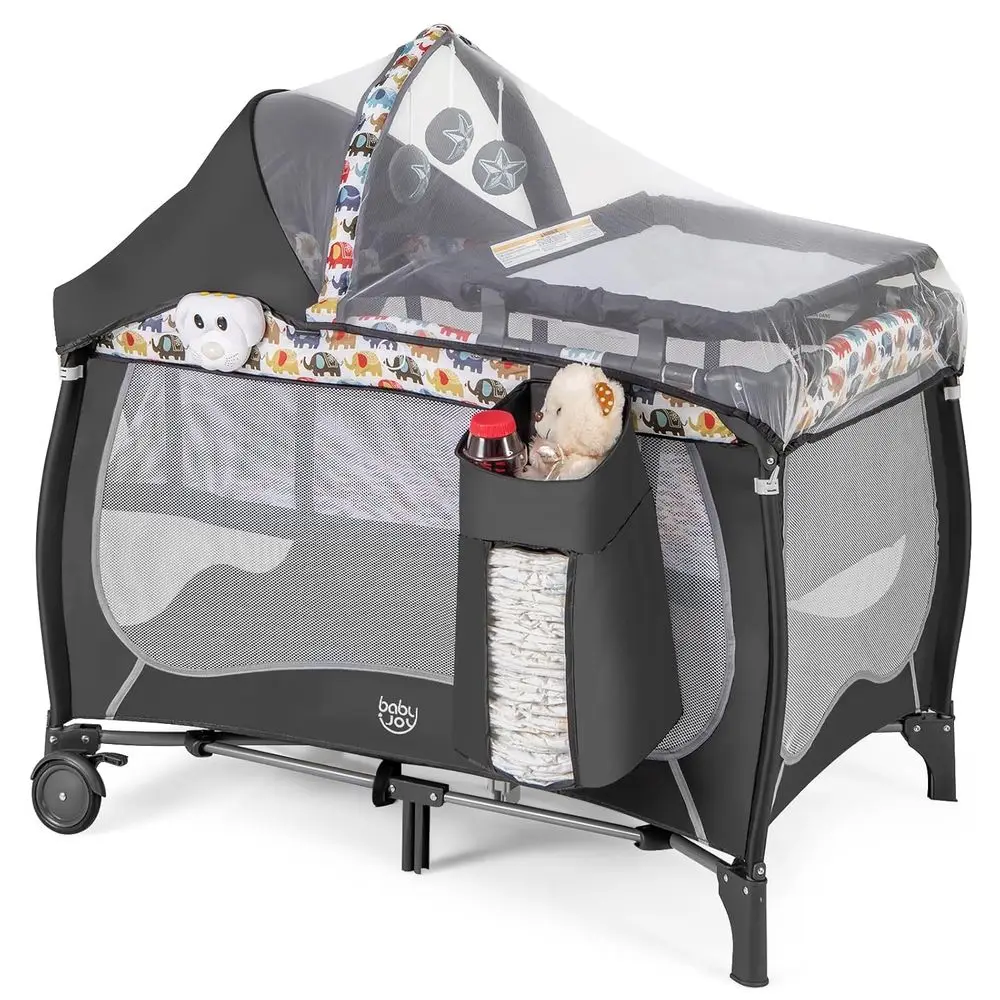 Portable Baby Play yard with Bassinet 1