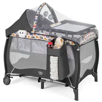 Portable Baby Play yard with Bassinet 1