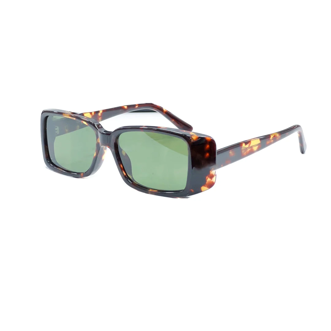 

2024 Fashion Vintage Sunglasses Rectangle Thick Acetate Frame Shades for Women Higher Quality Retro Design Oculos Free Shipping