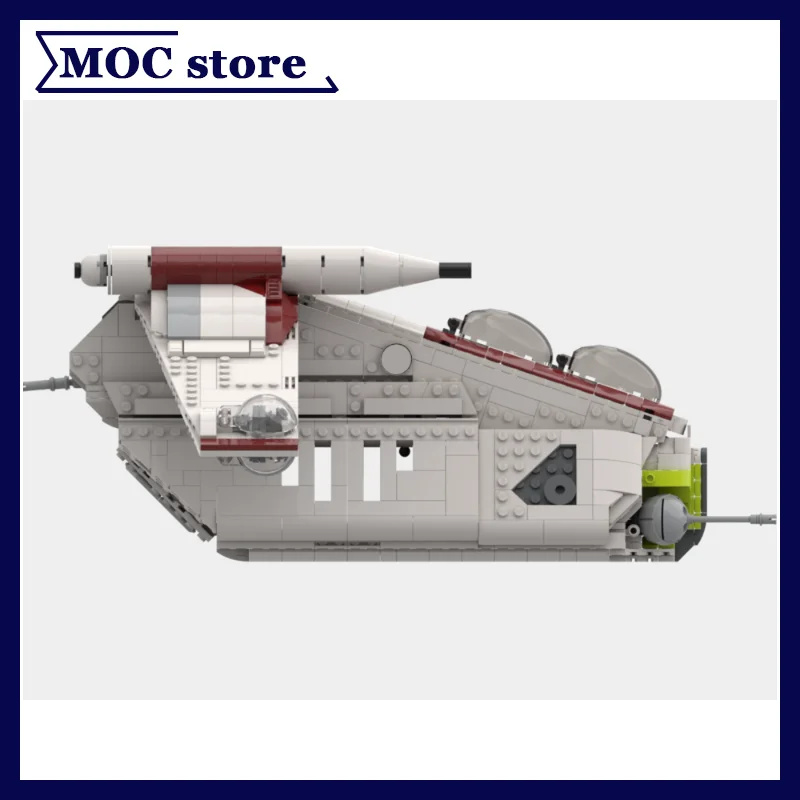 1454피스 MOC 스타 무비 빌딩 블록 공화국 저고도 공격 수송 모델 브릭 DIY 조립 장난감 MOC-268063