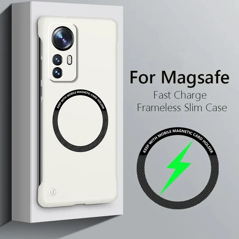 Luxury Frameless Magnetic Matte Phone Case Cover - Hard PC Thin Back Design