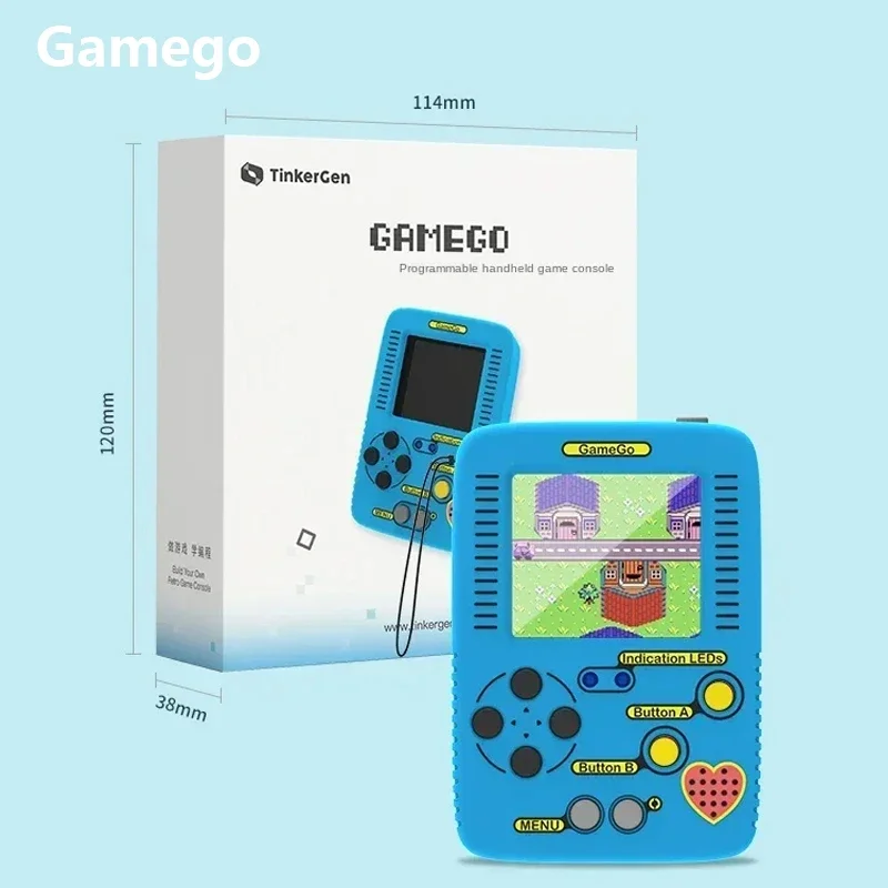 GameGo Game Console programmable Portable Handheld Game Console Kid's Primary Secondary School Programming Toy Teaching Aids