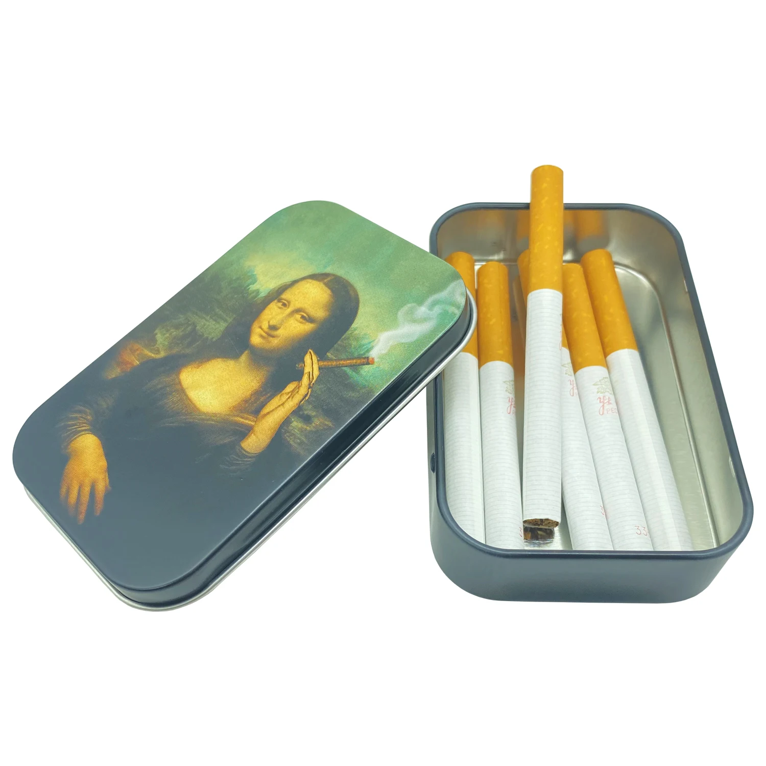 

Cigarette Case Humidor Cigarette Cigar Tobacco Rolling Paper Storage Box Case Container Smoking Accessories