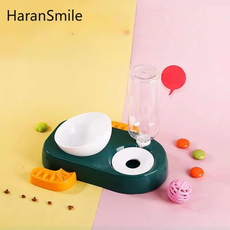 

Large Capacity Pet Feeder Small Dog Food Bowl Cat Feeder Drinking Bowl Pet Feeding Drinker Water Bowl Automatic Water Dispenser