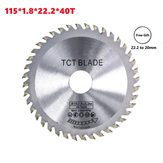 1pcs Woodworking saw blade 115 * 1.8 * 22.2 * 40T woodworking circular