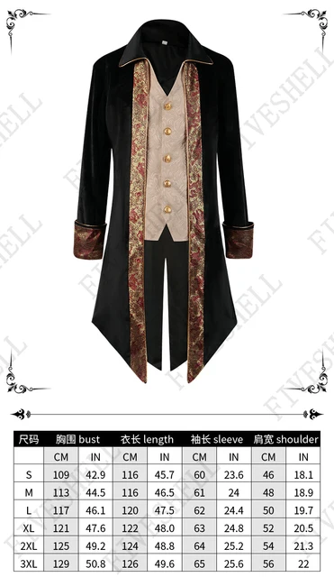 Giacca Steampunk Uomo - Stile Gotico Vittoriano | Per Cosplay, Halloween E Eventi Tematici - Foto 6