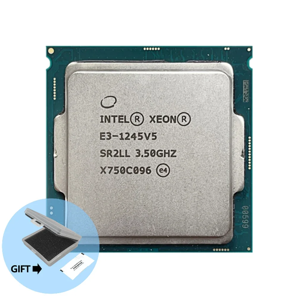 

Intel Xeon E3-1245 v5 E3 1245V5 E3 1245 v5 3.5 GHz Quad-Core Eight-Thread CPU Processor 80W LGA 1151