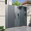 Courtyard Entrance, Villa Entrance, Aluminum Alloy Double Door, Painted Brushed, Customized Size and Color, Durable 6