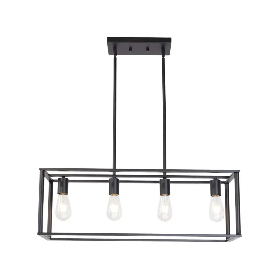 Vintage Industrial Black Pendant Lighting Fixture