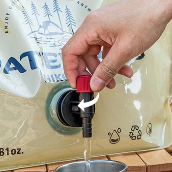 5/8/10 Liter Water Bag Thicken Folding Water Bucket Portable Outdoor Water Container Collapsible Pouch Camping Shower Supplies 3