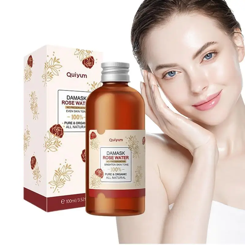 100ml Rose Pure Dew Damask Rose Water Rosehip Essential Oil Natural Pure Oil Essential Oils Hydrosol Facial Toner face toner