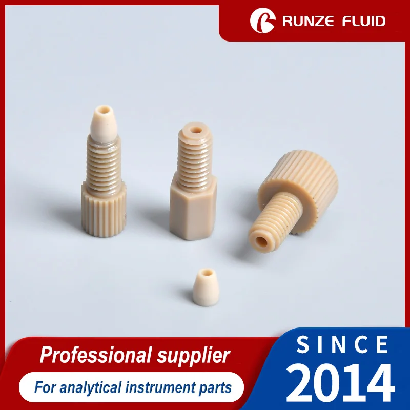 Runze PEEK Flangeless Fitting 1032UNF Thread Twopiece Fittings