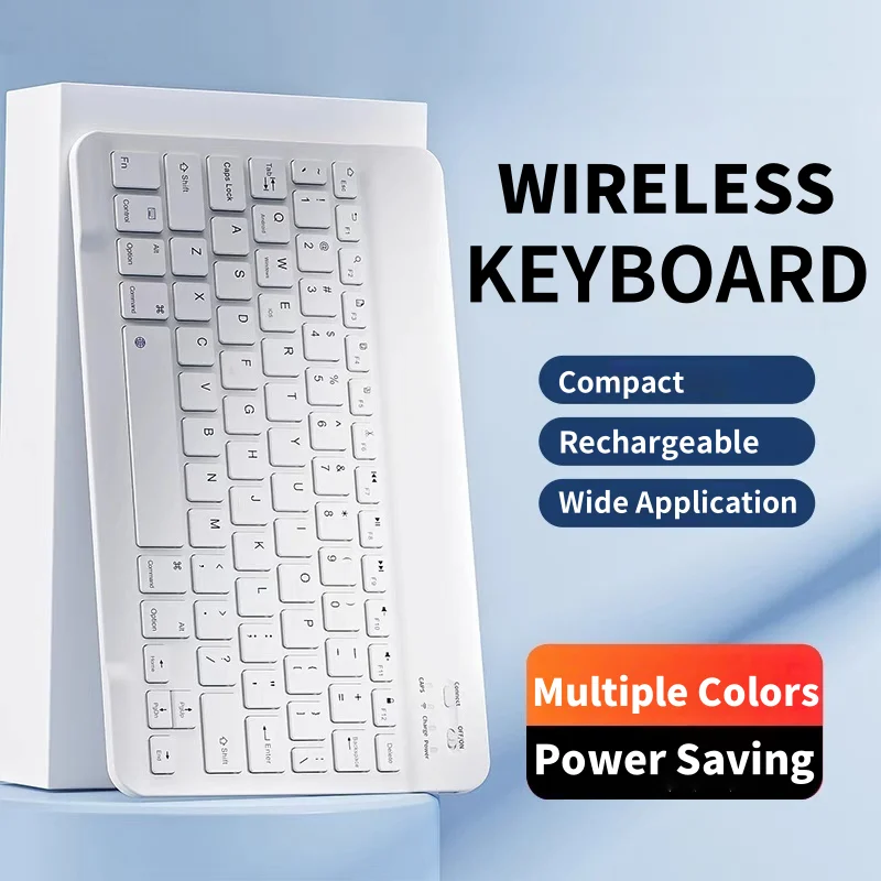 Sleek Wireless Bluetooth Keyboard with Type-C Charging