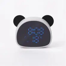 Cartoon Panda Shape Alarm  Clock Multi-function Voice Control Digital Alarm Clock