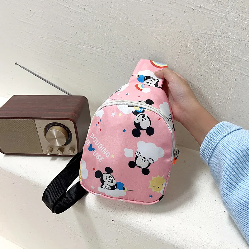 

Mickey Mouse Children's Bag Female Cartoon Fashion Shoulder Personality Girls Cute Baby Children's School Bag Christmas Gift